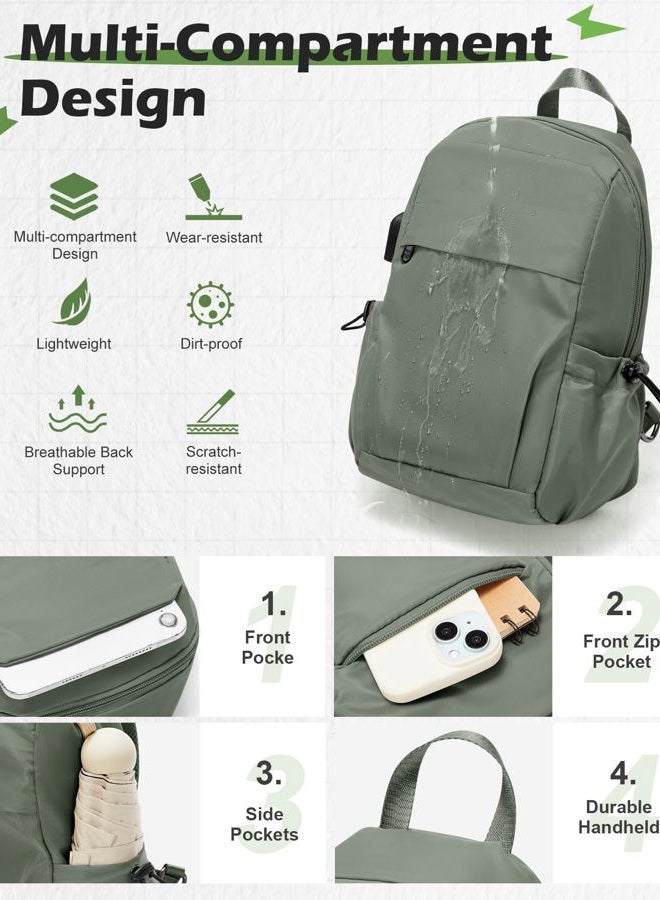 SEAFEW Sling Tactical Backpacks, Green-small, Small, Compact - Image 5