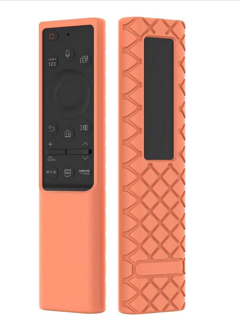 1PCS Silicone Remote Control Sleeve Cover for Samsung BN59 01357A BN59 01363A 01311B Remote Anti Slip Back Case for Samsung QLED 4K 8K Smart TV Remote Control Cover for Solar Cell Remote  - Image 1