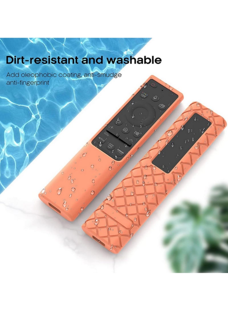 1PCS Silicone Remote Control Sleeve Cover for Samsung BN59 01357A BN59 01363A 01311B Remote Anti Slip Back Case for Samsung QLED 4K 8K Smart TV Remote Control Cover for Solar Cell Remote  - Image 4