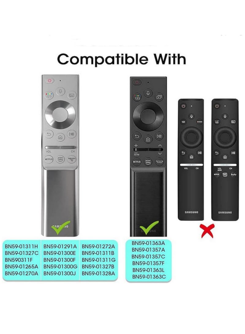 1PCS Silicone Remote Control Sleeve Cover for Samsung BN59 01357A BN59 01363A 01311B Remote Anti Slip Back Case for Samsung QLED 4K 8K Smart TV Remote Control Cover for Solar Cell Remote  - Image 5