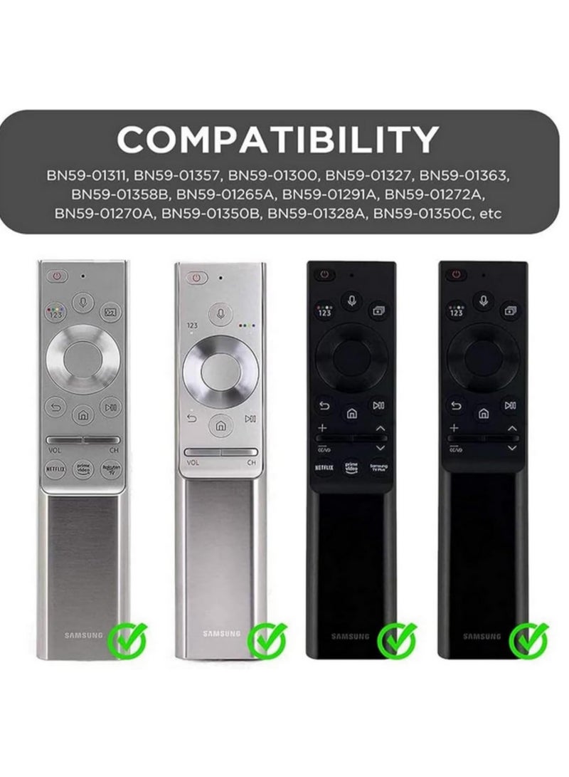 1PCS Silicone Remote Control Sleeve Cover for Samsung BN59 01357A BN59 01363A 01311B Remote Anti Slip Back Case for Samsung QLED 4K 8K Smart TV Remote Control Cover for Solar Cell Remote