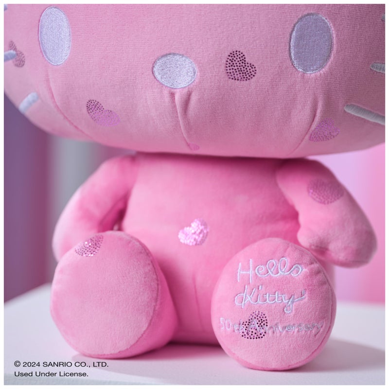 GUND Sanrio Hello Kitty 50th Anniversary Plush, Special Edition Stuffed Animal for Ages 1 and Up, Pink, 12” - Image 4