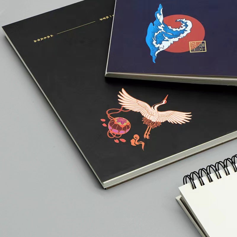 A4 Loose-Leaf Guofeng Sketchbook Art Drawing Book Hard Surface Removable Student Professional Blank Sketchbook - Image 4