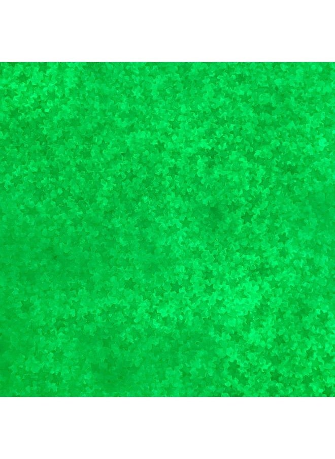 Electric Bliss Beauty - Glow in The Dark Stars Solvent Resistant & Cosmetic Grade Glitter Perfect for tumblers Wine Glasses Candle Holders Resin Slime Body face Nail Hair Arts & Crafts & More (Glow Star) - Image 1