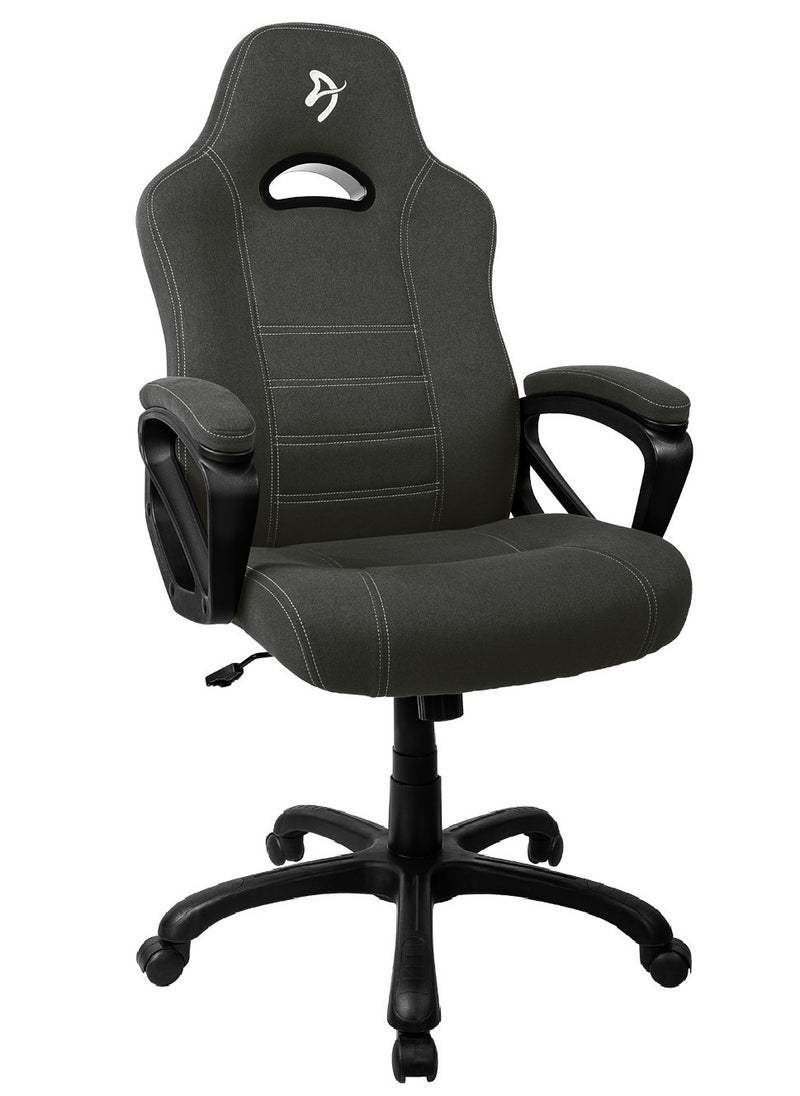 Arozzi - Arozzi Enzo Woven Fabric Ergonomic Computer Gaming/Office Chair with Swivel, Tilt, Rocker, and Adjustable Height, Black Grey | ENZO-WF-BKGY - Image 1