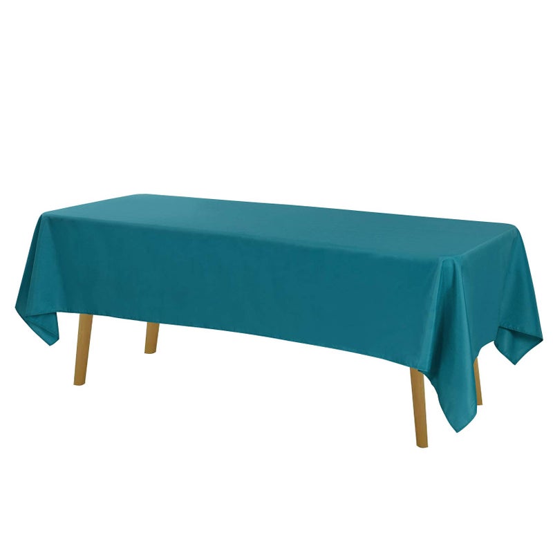 Cupuamon 70 inch Round Tablecloth Washable Polyester Table Cloth Decorative Table Cover for Wedding Party Dining Banquet(70 inch Teal) - Image 1