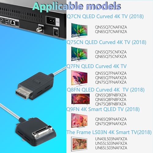 Tjyuze BN39-02395A One Connect Cable Compatible with Samsung 2018 QN65Q7CNA QN55Q75CNF QN65Q7FNAF QN55Q8FNBF QN65Q9FNAF UN55LS03NAF 4K Smart QLED TV, 5 m/16.4 ft - Image 3