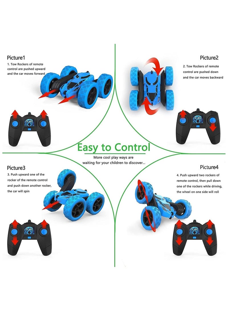 Macon 2.4 GHz Remote Control Stunt Car, 360° Spins and Flips, High Speed, Colourful Lights, Ages 3-15 - Image 4