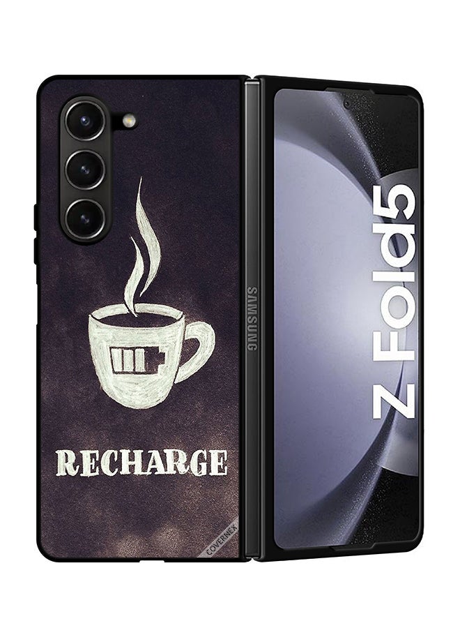 Covernex Protective Case Cover For Samsung Galaxy Z Fold 5 Coffee Recharge - Image 1