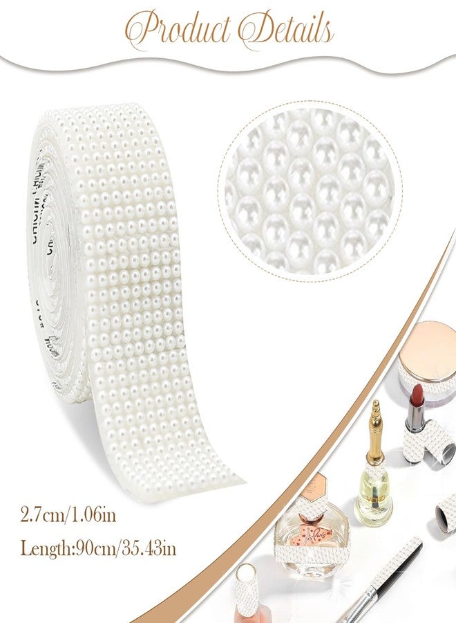 CoolShef شريط لاصق ذاتي من اللؤلؤ من كول شيف - ملصق لؤلؤ بطول ياردة واحدة لتغليف الهدايا، والأعمال الفنية والحرفية اليدوية، وسجل القصاصات، وتزيين المنزل - Image 2