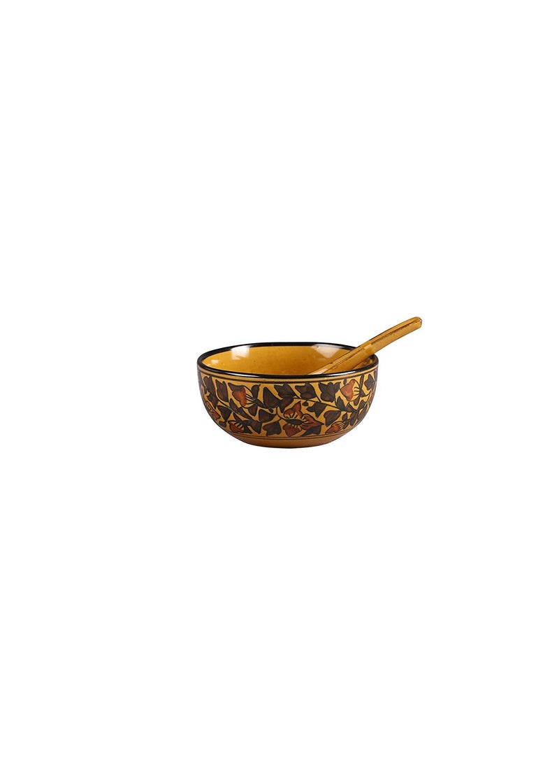 Caffeine - Caffeine Ceramic Handmade Brown Sehra Dinner Set (19 pcs.) - Image 1