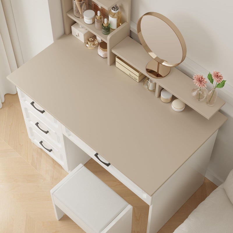 VaryPaper 15.7''x78.7'' Matte Beige Brown Wallpaper Peel and Stick Light Brown Contact Paper for Walls Removable Waterproof Kitchen Cabinet Vinyl Wrap Self Adhesive Wall Paper for Bedroom Bathroom - Image 5
