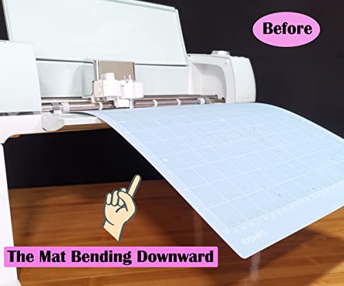 Crvicv Cutting Mat Extender Support for Cricut Explore Air4 / Air3 / Air2 / Air1, Extender Tray for cricut Explore Air Series, (Not Compatible with Cricut Maker4 / Maker3 / Maker) (white) - Image 2