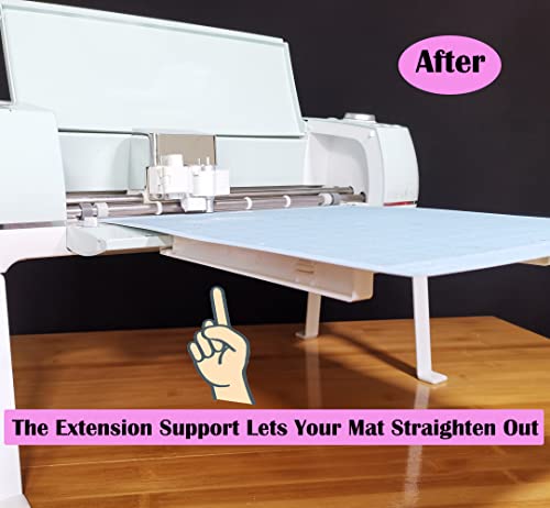 Crvicv Cutting Mat Extender Support for Cricut Explore Air4 / Air3 / Air2 / Air1, Extender Tray for cricut Explore Air Series, (Not Compatible with Cricut Maker4 / Maker3 / Maker) (white) - Image 3