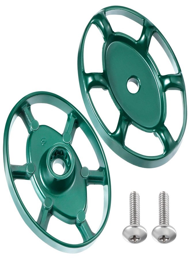 Dreyoo مجموعة من 2 مقبض صنبور خارجي من Dreyoo، مقبض صنبور 3/8 بوصة متوافق مع Arrowhead PK1290، مقبض صنبور 12 نقطة لصنبور الخرطوم الخارجي، وصمامات الحديقة، وصنابير المياه المقاومة للصقيع (أخضر، بيضاوي) - Image 1