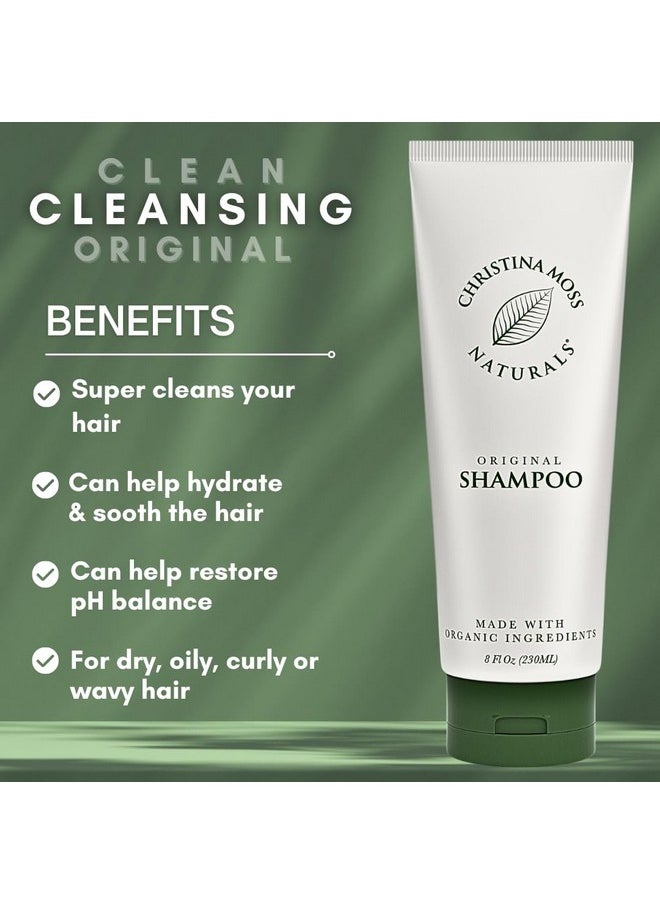 Christina Moss Naturals - Clarifying Shampoo With Rosemary, Coconut Oil And Aloe Vera For A True Clean, Sulfate Free, Shampoo For Oily, Dry Or Curly Hair, For Women And Men - Image 1