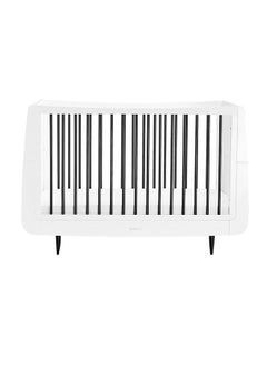 Snuz Kot Skandi Cot Bed For Infant And Baby/Kids/Toddler, Modern And Minimal Style , Easly Convert To Toddler Bed , Made of Sustainably Sourced Wood , From 0 To 10 Years(W72 X L133Cm X H89Cm) - Mono  - Image 1