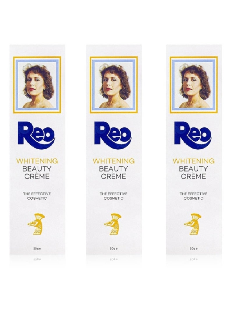 REO 3 Pieces of Whitening Beauty Cream 50 grams - Image 1