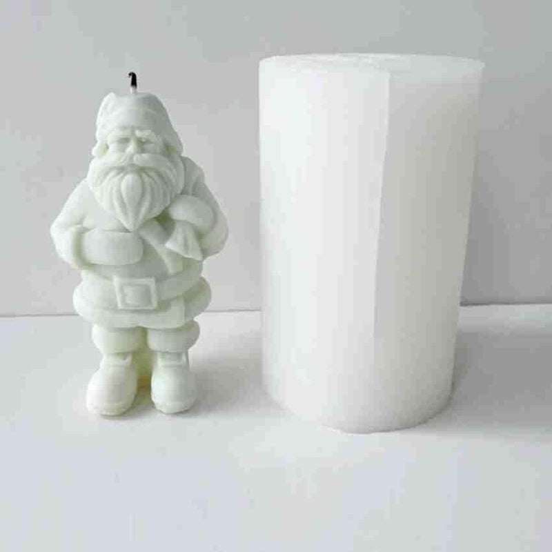 RKG ENTERPRISES Santa Claus Mold Santa Claus Candle Mold Christmas Mold Christmas Resin Mold Clay Mold Candle Making Molds Craft Supplie 3D Mold Silicone Mold for Resin Casting Mold Santa Candle Mould