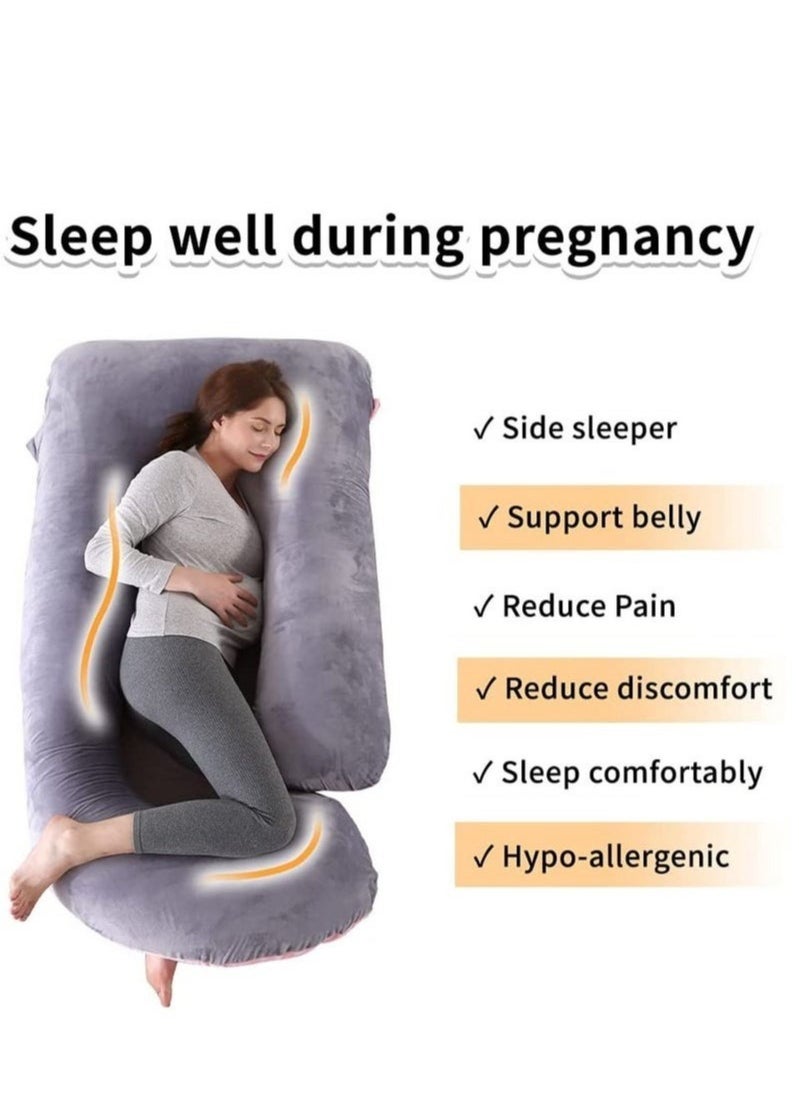 OKASA U-Shaped Pregnancy Pillow Full Body Maternity Support Pillow(62"x 28")  - Image 5