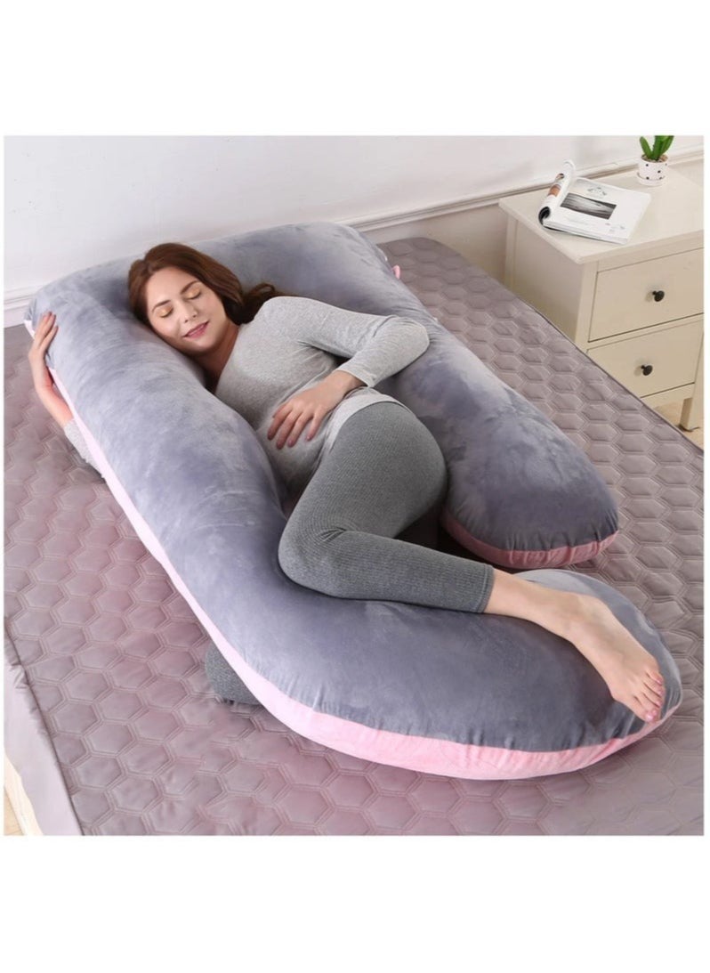 OKASA U-Shaped Pregnancy Pillow Full Body Maternity Support Pillow(62"x 28")  - Image 1