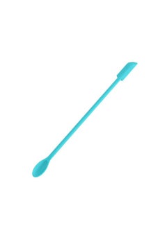 Mini Silicone Double-headed Sharp Scraper Spoon Cosmetic Skin Care Products Extraction Tool Set Including Avocado Jam Scraper-Specifications:Cyan# Medium