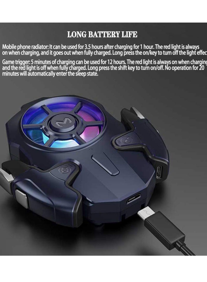 AK03Mobile Phone Cooling Fan and Controller Fire Button Key Trigger Joystick For Mobile - Image 1