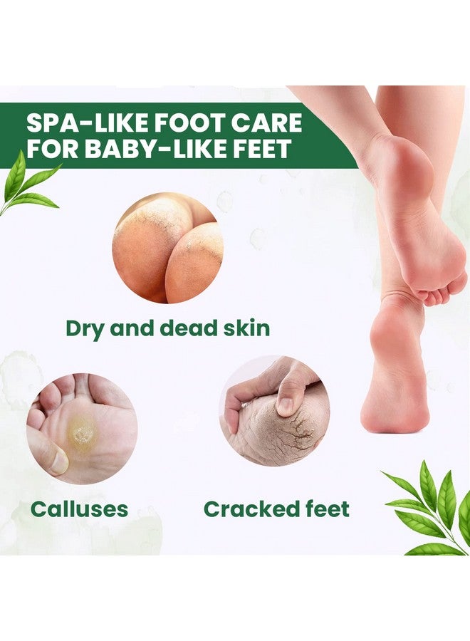 AZAH Exfoliating Foot Mask | Peeling Mask For Cracked Feet | Dead Skin Remover | Heel Peel Pedicure | At Home Foot Care | Pack Of 2 | Natural Tea Tree | Exfoliant Foot Crack Socks With Moisturisation… - Image 4