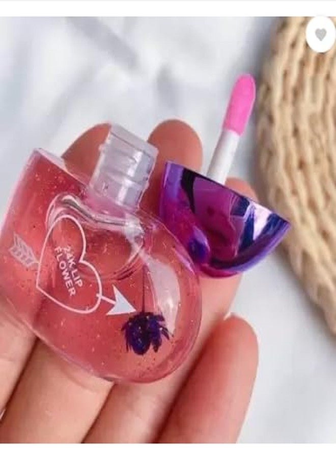 SHENY SOFT Cute Heart Shape Lip Gloss - Pink - Image 1