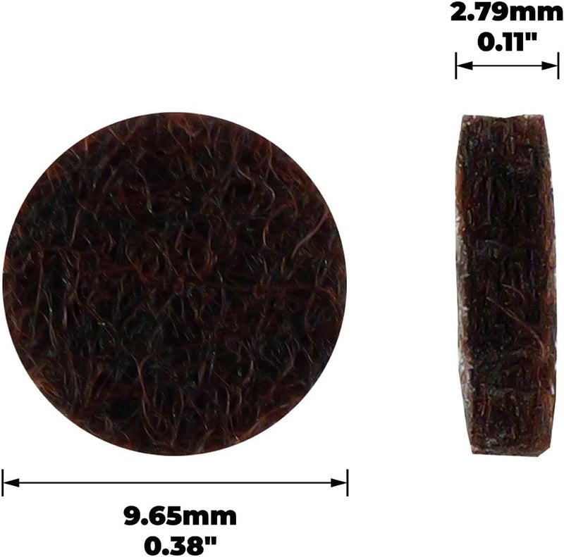 SoftTouch 3/8" Round Self-Stick Felt Pads, Brown - 84 Pack for Surface Protection - Image 4
