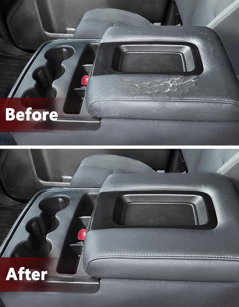 KBH Auto Center Console Armrest Cover for Chevy Silverado & GMC Sierra 2014-2018 - Dark Ash Gray - Image 4