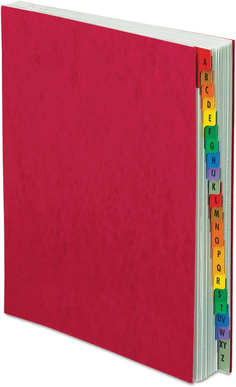 A-Z Expanding Desk File, Letter Size, Red Pressboard Cover (11017)