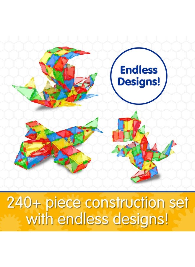 The Learning Journey: Techno Tiles Base Set Orignal Educational STEM Preschool Stacking Toy Construction Building Blocks 240+ Pieces Toys & Gifts for Boys & Girls Ages 4,5,6,7,8 Years and Up - Image 2