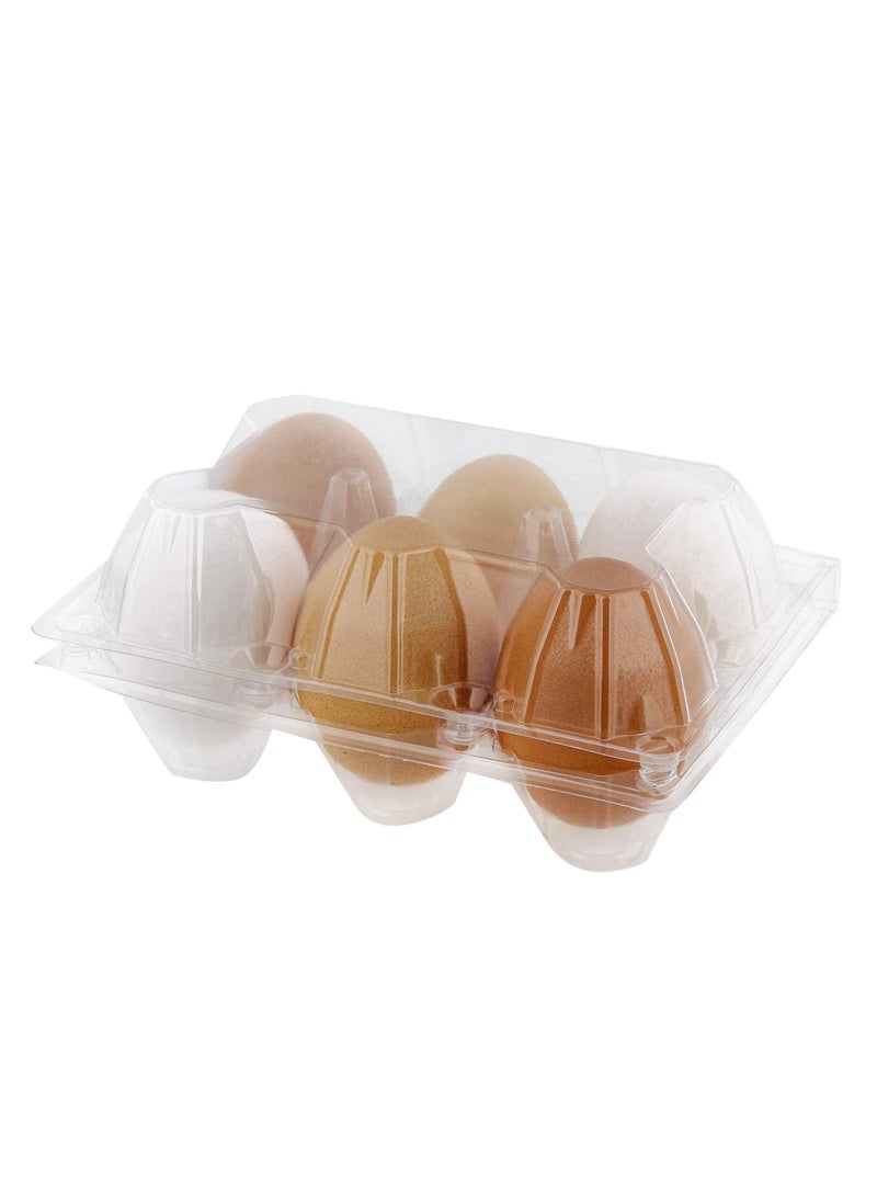 Rural365 Rural365 Plastic Egg Carton for 6 Eggs 50ct  Reusable Chicken Egg Holder Stackable Egg Storage Container with Lid 