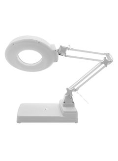 Magnifying Lamp 30 LED Magnifier Desk Lamp 10X Magnifying Glass Lamp with 4.2 Inch Lens Adjustable Swivel Arm for Reading Work Repair Sewing Crafts