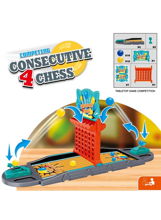 الأزرق جي دبليو <المرح الكلاسيكي> ألعاب الطاولة للأطفال الأربعة على التوالي ، لعبة ألعاب الطاولة الاستراتيجية الكلاسيكية بين الوالدين والطفل - Image 3