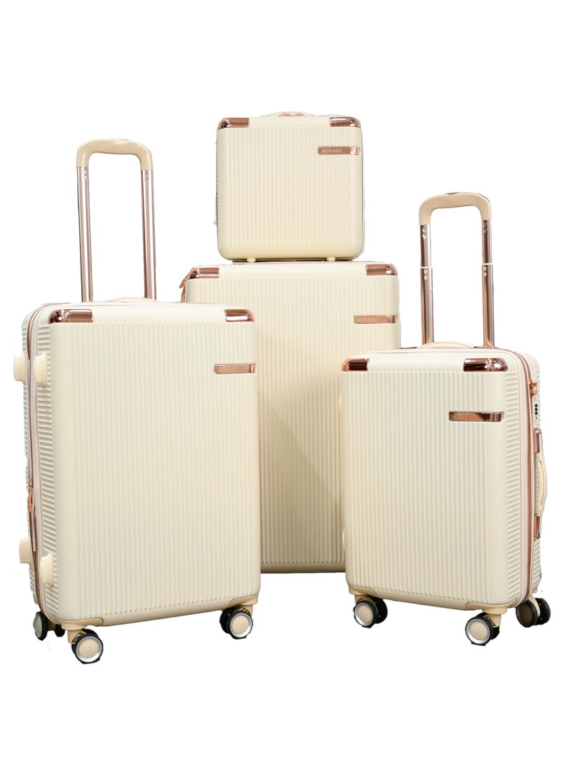 Morano Hard-Side Travel Back Luggage Trolley Set, 4 Pcs - - Image 1