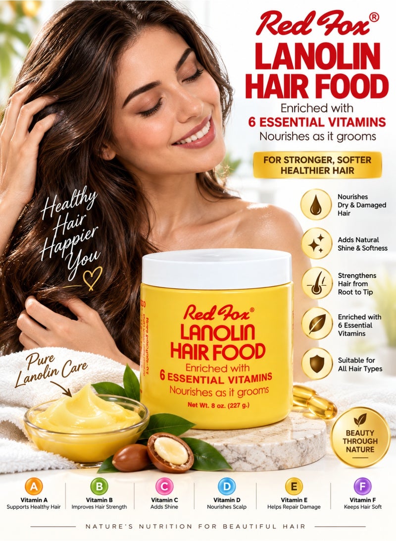 Red Fox Lanolin Hair Food - Image 2