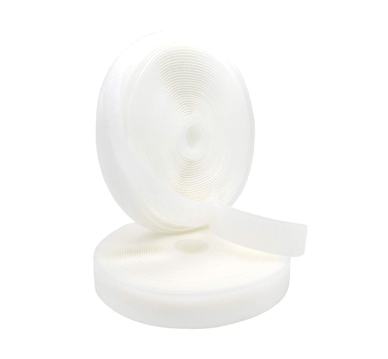 YKK® -Style- Sew on Hook and Loop Fastening Products Group YKK® Tape 1 Inch White Style 10 Yards/roll - Image 1
