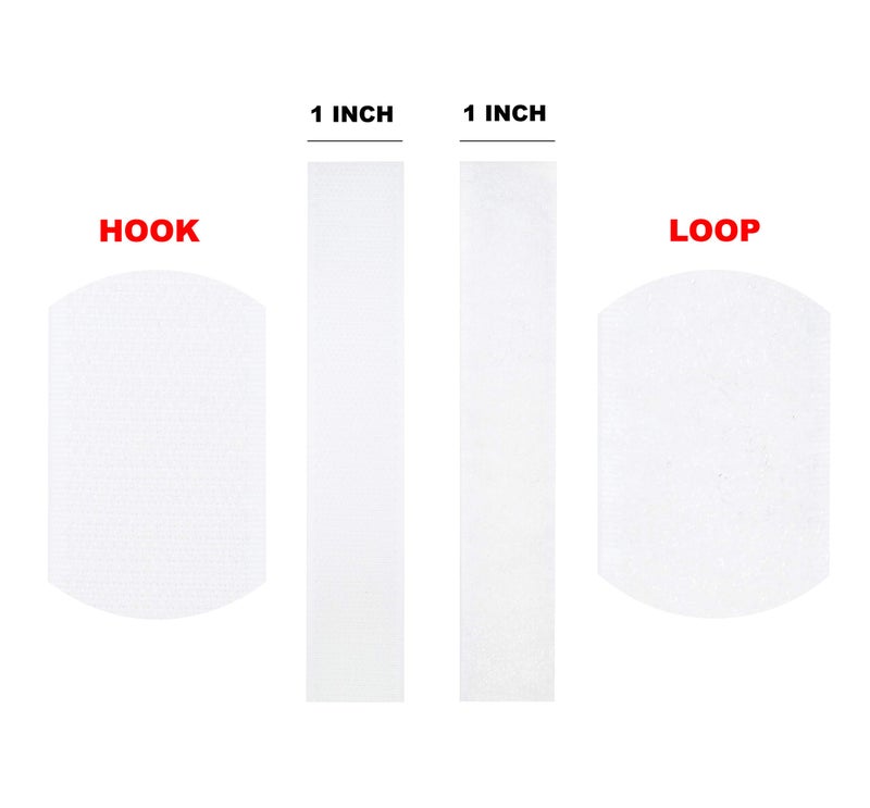 YKK® -Style- Sew on Hook and Loop Fastening Products Group YKK® Tape 1 Inch White Style 10 Yards/roll - Image 4