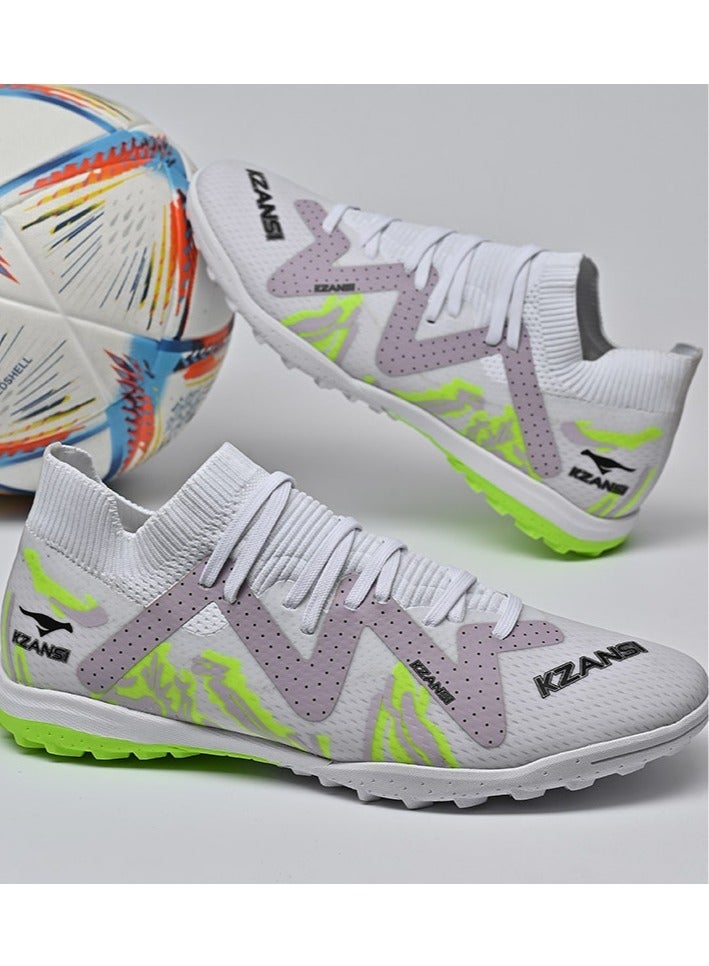 SKT Shiketro Adult Non-Slip Professional Training Football Shoes, Fold-Resistant And Non-Deformable, High-Top Protective Breathable Long-Spike Shoes, Suitable For Men And Women On Artificial Grass - Image 3