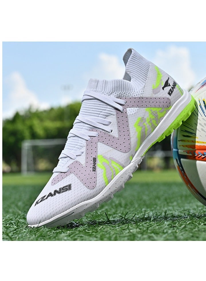 SKT Shiketro Adult Non-Slip Professional Training Football Shoes, Fold-Resistant And Non-Deformable, High-Top Protective Breathable Long-Spike Shoes, Suitable For Men And Women On Artificial Grass - Image 4