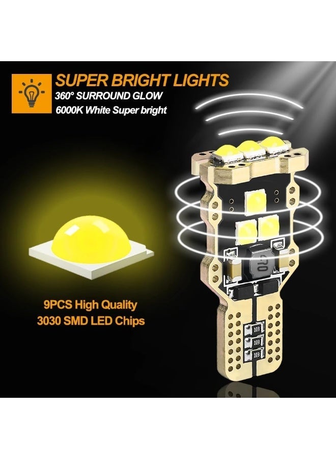 T10 9LED White Parking light bulb canbus (12 V, 5 W) (Pack of 2) - Image 4