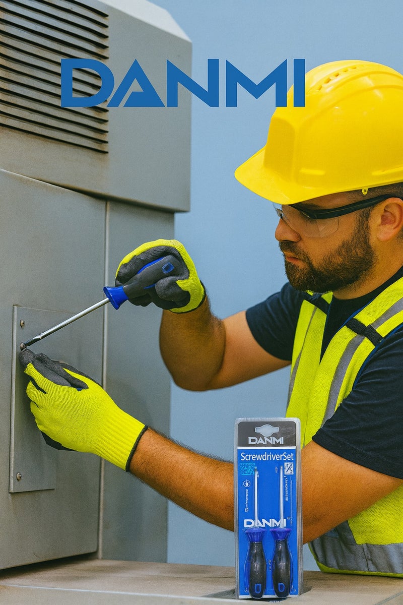 دانمي طقم مفكات يدوي احترافي 2 قطعة من DANMI – مقبض مانع للانزلاق – رأس مغناطيسي – شفرة مطلية بالكروم – ART:160192 - Image 3