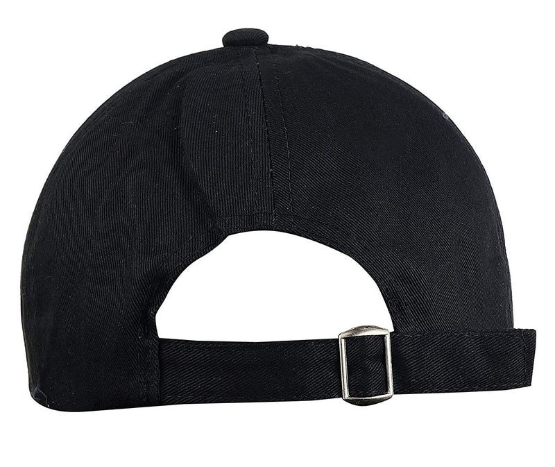 Missby Unisex Cotton Cap (CAP-013_Black_Free Size) - Image 2