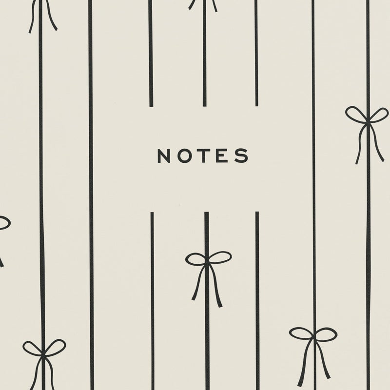 Minted Black Bow Notebook, Writing Journal for Notes & Journaling, Durable Paper Cover, Modern, Colorful & Simple Spiral Bound Journal Notebook with 160 Lined Pages, 5.5" x 8.5" - Image 3