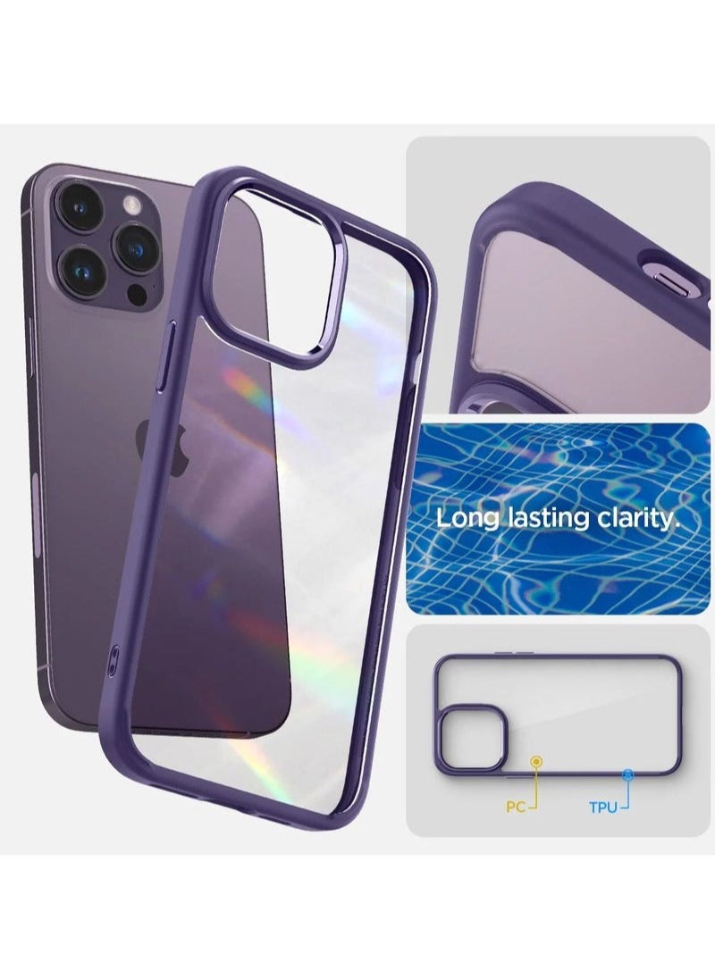 In Air - iPhone 14 Pro Max Case Ultra Hybrid Purple Anti-Yellowing Technology - Image 1
