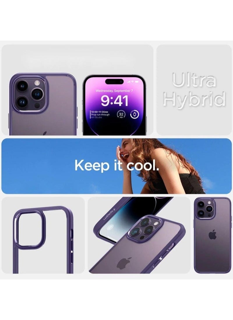 In Air - iPhone 14 Pro Max Case Ultra Hybrid Purple Anti-Yellowing Technology - Image 1