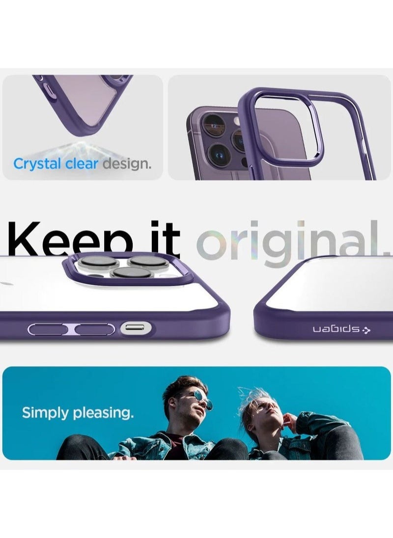 In Air - iPhone 14 Pro Max Case Ultra Hybrid Purple Anti-Yellowing Technology - Image 1