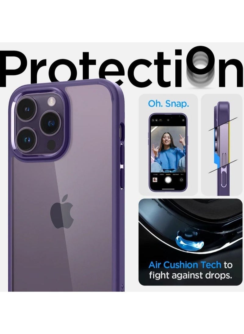 In Air - iPhone 14 Pro Max Case Ultra Hybrid Purple Anti-Yellowing Technology - Image 1